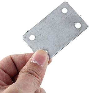 Plaques de support plat en métal lisse, 2 pièces, épaisseur 1.5mm, support d'angle de fixation