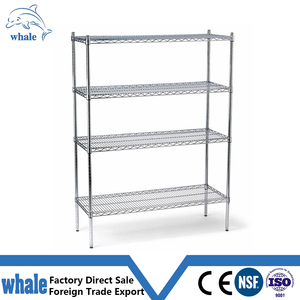<span class=keywords><strong>Chrome</strong></span> Thương Mại 6 Lớp Kệ Điều Chỉnh Dây Thép Kim Loại Kệ Giá - Product Image 1