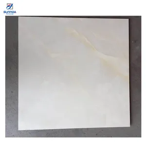 Piso de porcelana polido branco de rara 60x60mm, novo design de 2021