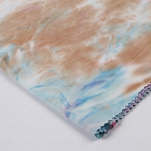 Spandex de poliéster de alta densidad textil de <span class=keywords><strong>tinte</strong></span> de corbata single jersey tejido de punto de - Product Image 3