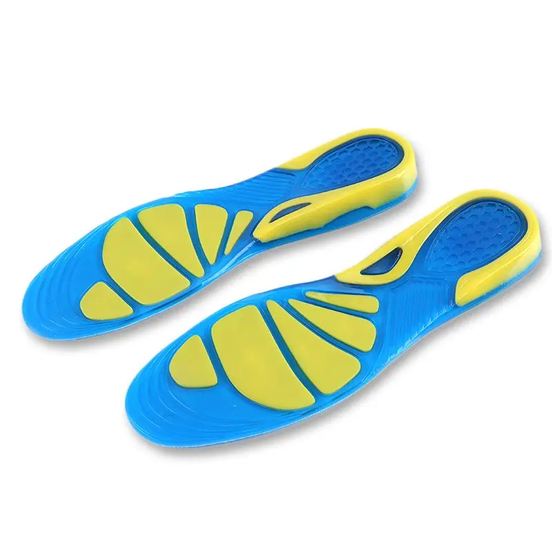 Solette in Gel di silicone cura del piede per fascite plantare sperone del tallone solette sportive da corsa cuscinetti per l'assorbimento degli urti soletta ortopedica dell'arco