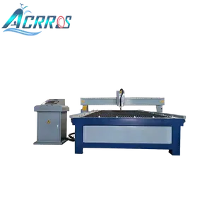 Máquina de corte de mesa plasma cnc 1000x2000, máquina de corte de mesa plasma hpr260xd com potência máxima cnc