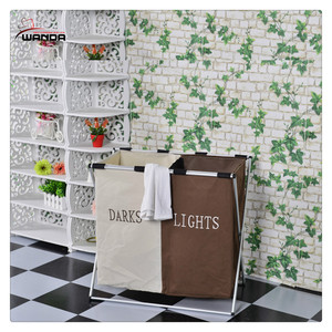 Dirty Clothes Laundry Sorter Bathroom Organizer <strong>Double</strong> Hamper Bag Basket <strong>Bin</strong> New - Product Image 2