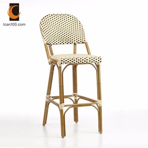 Bar de aluminio parisino, taburete alto para exteriores, sillas de jardín - Product Image 4