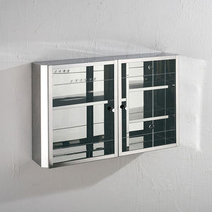 Rectangular Stainless Steel Two Door <strong>Kitchen</strong> Bathroom <strong>Storage</strong> Cabinet <strong>Cupboard</strong> - Product Image 5
