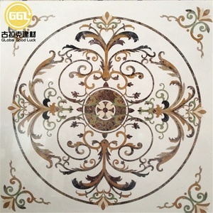 <span class=keywords><strong>Piastrelle</strong></span> per Pavimenti in Marmo Naturale con Design Moderno, Medaglione a Getto d'Acqua per Ingressi di Ville e Hotel - Superficie Lucida - Product Image 6