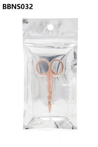 4 piezas de acero inoxidable belleza recorte aseo corte no deseado ceja barba nariz estilo de pelo pinzas tijeras conjunto - Product Image 4
