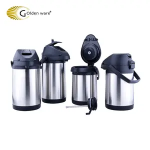 GOLDEN WARE 2.5L-5L POPOLARE A DOPPIA PARETE IN ACCIAIO INOX AIRPOT