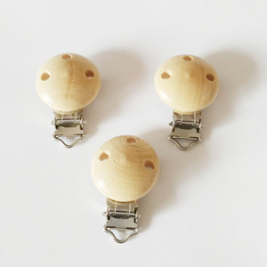 Clip <span class=keywords><strong>de</strong></span> <span class=keywords><strong>Madera</strong></span> para Chupetes <span class=keywords><strong>de</strong></span> Bebé, Libre <span class=keywords><strong>de</strong></span> BPA, 0-12 Meses, Color Sólido, Accesorios para Bebés - Product Image 2