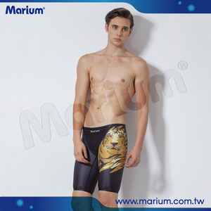 Bañador profesional con estampado de León para hombre, traje de baño de secado rápido - Product Image 3