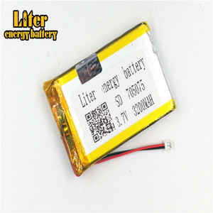 Plug 1.5-2 P Lithium battery 3.7 V 705075 3200 mah high density flat lipo lithium battery polymer li ion battery - Product Image 3