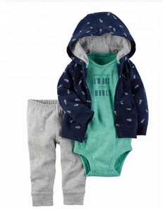 Conjunto de ropa para bebé, 3 unidades, chaqueta con capucha para bebé, monos de manga corta y pantalones largos, 12,5 - Product Image 6