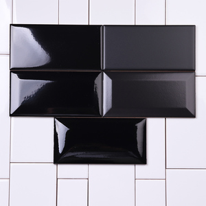 Piastrella in Ceramica Nera 75x150mm per Decorazione <span class=keywords><strong>Pareti</strong></span> di <span class=keywords><strong>Bagno</strong></span>/<span class=keywords><strong>Bagno</strong></span> Pubblico/Cucina - Product Image 5