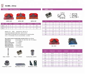Kit de Sujeción de Acero M8 de 52 Piezas, Kit de Sujeción de 58 Piezas con Tuercas en T, Juego de M10 M12 M14 M16 M18 M20 <span class=keywords><strong>M22</strong></span> M24 <span class=keywords><strong>CK10</strong></span> CK12 CK14 CK16 CK18 CK20 - Product Image 6