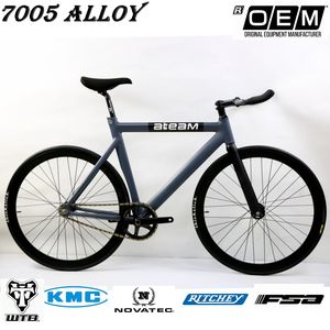 Bicicleta de engranaje fijo, pista 3 Fixie, horquilla de carbono con marco de aleación 7005 - Product Image 2