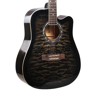 <span class=keywords><strong>Guitare</strong></span> acoustique en bois <span class=keywords><strong>de</strong></span> tilleul pour débutant, instrument à rayures, avec EQ TR406 - Product Image 3
