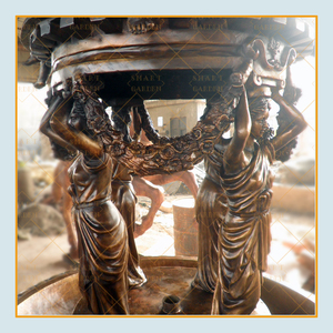 Su misura giardino esterno greco classico giardino decorato grande scultura fontana di bronzo signora - Product Image 6