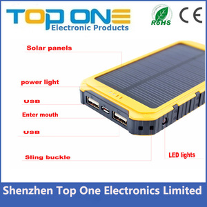 Caricabatterie <span class=keywords><strong>per</strong></span> telefono solare impermeabile di vendita calda 10000mAh banca di energia solare portatile <span class=keywords><strong>per</strong></span> <span class=keywords><strong>Smartphone</strong></span> - Product Image 6