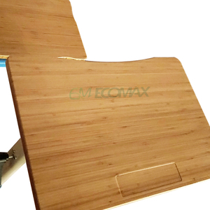 Đồ Nội Thất Trường Học Tre Lớp Học Bàn Với Ghế Đơn Và Đôi Tre Máy Tính Để Bàn Nhà Máy Thân Thiện Với Môi - Product Image 3