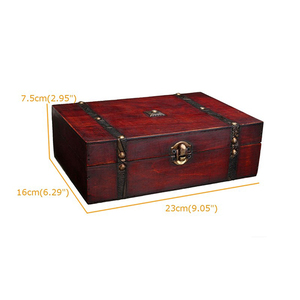 Vente <span class=keywords><strong>en</strong></span> gros <span class=keywords><strong>coffre</strong></span> de rangement vintage pour <span class=keywords><strong>coffre</strong></span> de bureau Bijoux <span class=keywords><strong>en</strong></span> <span class=keywords><strong>bois</strong></span> Cadeau Boîte au trésor Style europé<span class=keywords><strong>en</strong></span> - Product Image 4
