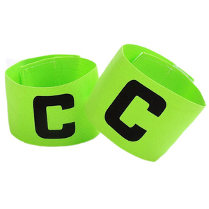 Modified customized elastic soccer captain armband free Lariat clasp <span class=keywords><strong>hook</strong></span> quality nice - Product Image 1