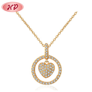 Collar de Moda, Joyería, Collar de Cadena Dorada, Collar con Corazón para Mujer - Product Image 1