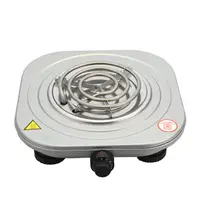 En acier inoxydable poêle en spirale bobine simple brûleur barbecue électrique cuisinière à induction en céramique Réchaud de Camping
