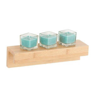 Estante organizador de almacenamiento de montaje en pared de bambú, estantes flotantes para decoración del hogar de especias fotográficas - Product Image 4