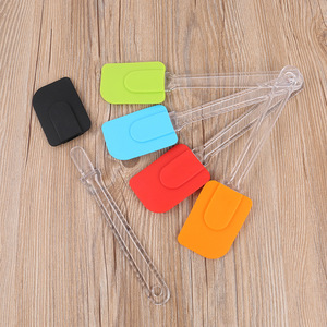 Set di raschietti resistenti al calore antiaderenti quadrati HY spatola in Silicone, teste in Silicone e manici in plastica simile al cristallo - Product Image 5