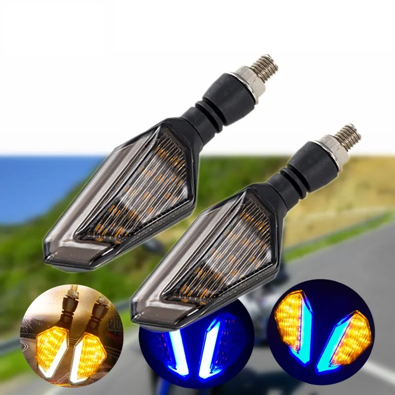 4 farben 12V Einzigartige Motorrad LED Blinker Licht Indikatoren Bernstein Blinker Licht Blinker Motorrad Beleuchtung Kits Zubehör