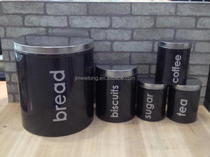 Recipiente <span class=keywords><strong>de</strong></span> Cocina <span class=keywords><strong>con</strong></span> Tapa <span class=keywords><strong>de</strong></span> Bambú para <span class=keywords><strong>Pan</strong></span>, Café, Té, Azúcar, Bote <span class=keywords><strong>de</strong></span> Metal - Product Image 2