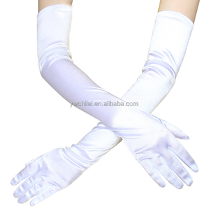 53CMStretch Satin Wrist Elbow Opera Extra <strong>Long</strong> <strong>Gloves</strong> - Product Image 4