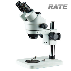 Stéréo de microscope stéréo de téléphone portable trinoculaire de Zoom 3.5X- 180X avec la lentille auxiliaire 0.5X/2X - Product Image 2
