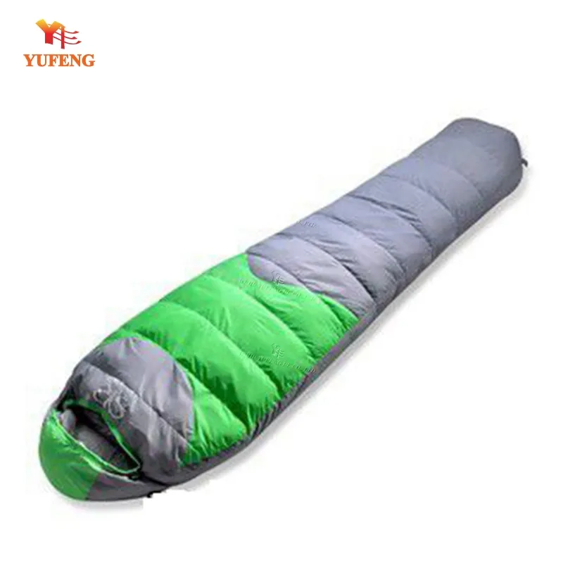 Washed duck down Mummy sleeping bag for cold weather