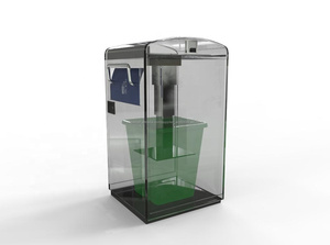 Inteligente cubo de <span class=keywords><strong>basura</strong></span> de acero inoxidable <span class=keywords><strong>sensor</strong></span> inteligente bin caja de almacenamiento <span class=keywords><strong>con</strong></span> del <span class=keywords><strong>sensor</strong></span> del panel solar - Product Image 5