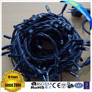 Alambre de goma negro led luz de la secuencia de vacaciones con certificado GS - Product Image 3