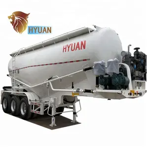 Hyuan Brand 40 T Zement tanka hänger/Bulk Zement tanker Bulk Zement tank Sattel anhänger zum Verkauf niedrigen Preis