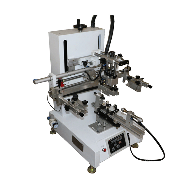 Hot Selling Semi-Automatic Desktop Screen Printing Machine Used for Label Card Printing Round-Object Screen Printer