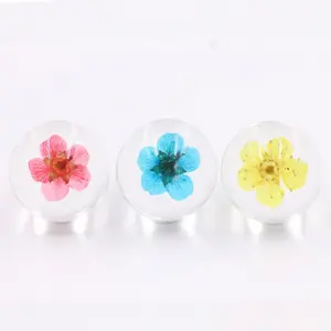 16mm Handmade dried flower necklace glass cover bottle flowers Time gem sweater long chain art pendant jewelry