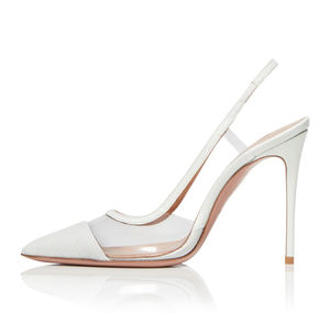 Scarpe da Donna Eleganti con Tacco Alto a Spillo, Punta Affusolata in PVC, Slingback per Feste e Cerimonie - Product Image 4