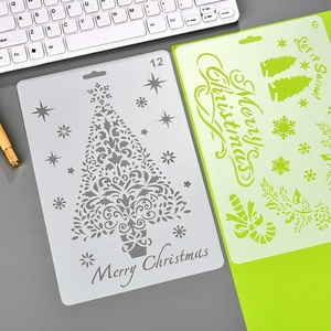 ลายฉลุคริสต์มาสที่กำหนดเองวารสารแม่แบบภาพวาดลายฉลุสำหรับโครงการ DIY - Product Image 2