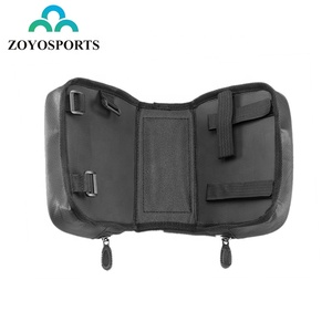 ZOYOSPORTS Sacoche de <span class=keywords><strong>vélo</strong></span> noire à double poche, sacoche de cadre de <span class=keywords><strong>vélo</strong></span>, sacoche de guidon, sacoche de cadre avant, étui pour smartphone 6,2 pouces, étanche - Product Image 4