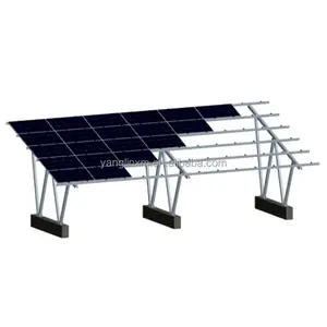 High Quality Solar Panel Mounting Structure 2 Car Metal Carport