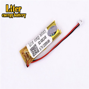 Plug 1.25-2 P 3.7 V 501240 220 mah small Rechargeable lipo battery with CE, UL, for bluetooth headset - Product Image 2