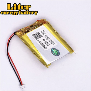 Plug 1.0-2 P 3.7 V 103550 2500 mah ultra slim personalized Rechargeable li-ion batteries lipo battery with wire - Product Image 1