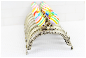 Cornice portamonete ad arco con testa di <span class=keywords><strong>perline</strong></span> di caramelle 8.5cm multicolore - Product Image 5