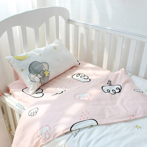 Encargo al por mayor elefante Rosa impresa 100% algodón orgánico niño niña bebés <span class=keywords><strong>cuna</strong></span> ropa de cama conjunto bebé cama <span class=keywords><strong>cuna</strong></span> - Product Image 3