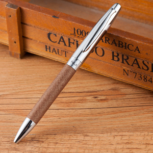 2024 logo personalizzato colorato rivestito in pelle brillante brillante in metallo bianco latte in pelle gel <span class=keywords><strong>penna</strong></span> a inchiostro - Product Image 5