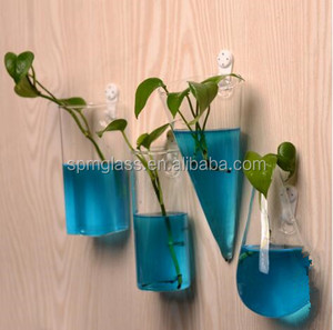 <span class=keywords><strong>Parete</strong></span> Appeso Vaso di Vetro A Forma decorativa Casa Ornamento Trasparente - Product Image 1