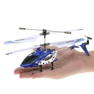 Syma-helicóptero teledirigido S107G para niños, Mini helicóptero volador RTF de 2 canales, juguetes eléctricos, Regalos divertidos